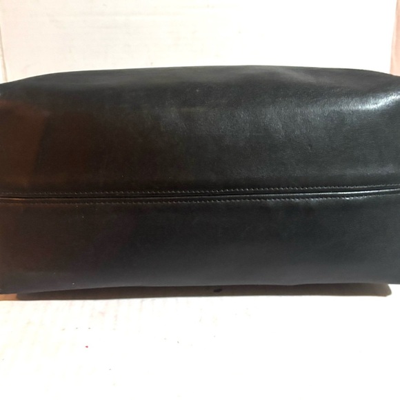 Coach vintage black leather shoulder handbag - Picture 3 of 8